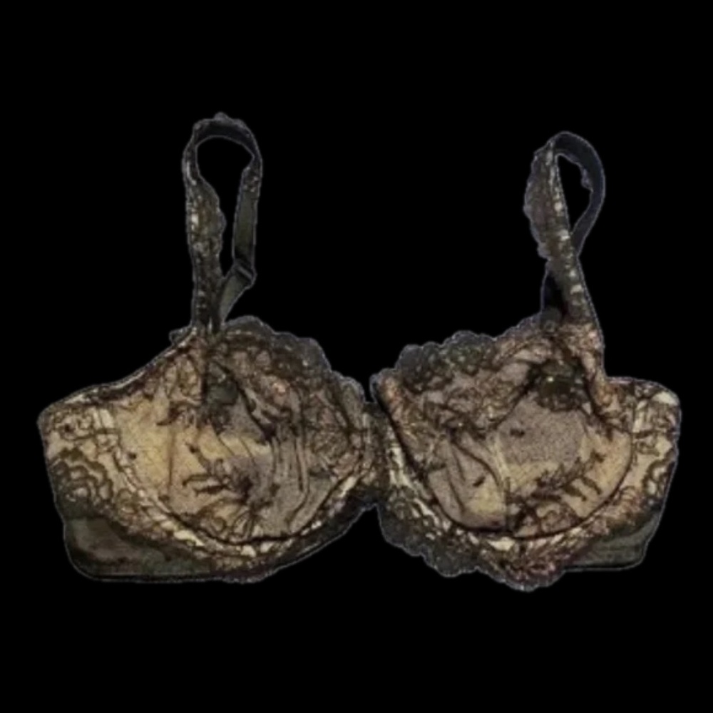 NWOT Victoria's Secret Unlined, Bejeweled Demi Bra